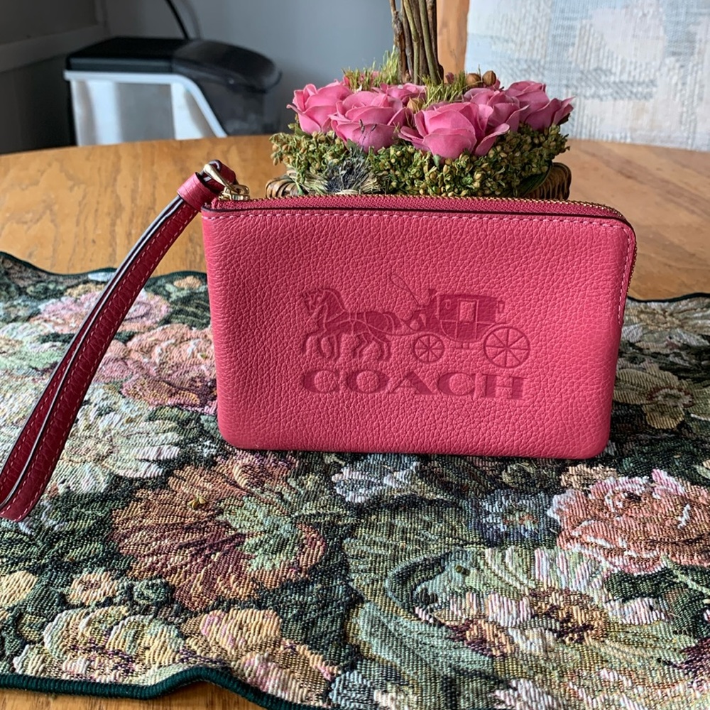 Coach Leather Wristlet